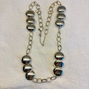 Chico’s Large Silver Chain Link Necklace